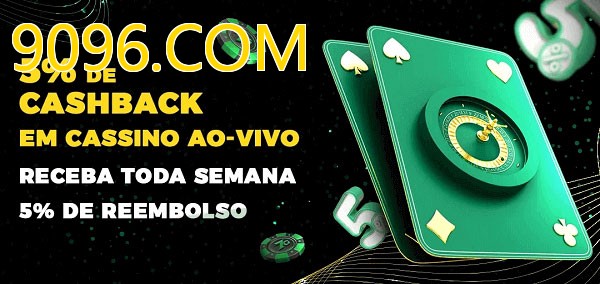 Promoções do cassino ao Vivo 9096.COM